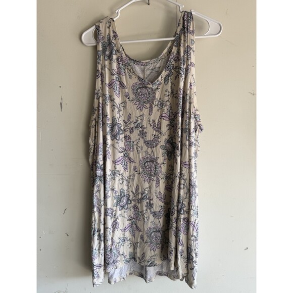 Lane Bryant Tops - Lane Bryant Floral Tank Top Womens 22/24 Plus Size Sleeveless Blouse